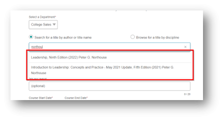 Image showing example of Title Search before, without sufficient visible focus