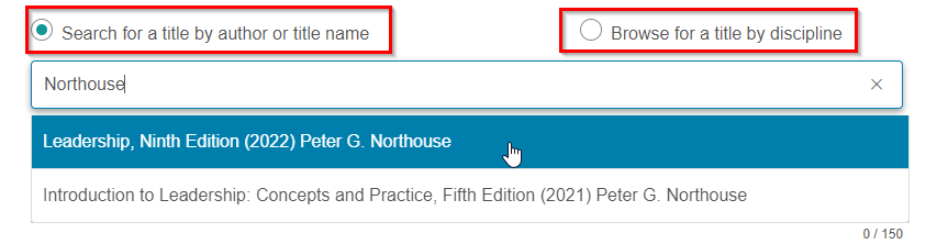 Screenshot showcasing course creation title search bar and filter buttons