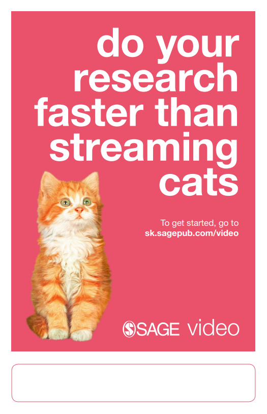 SAGE Video poster_cats
