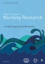 Nordic Journal of Nursing Research cover