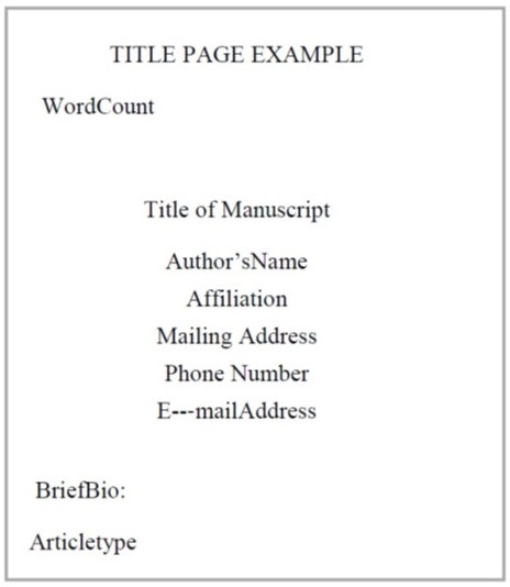 About Campus Title Page Example