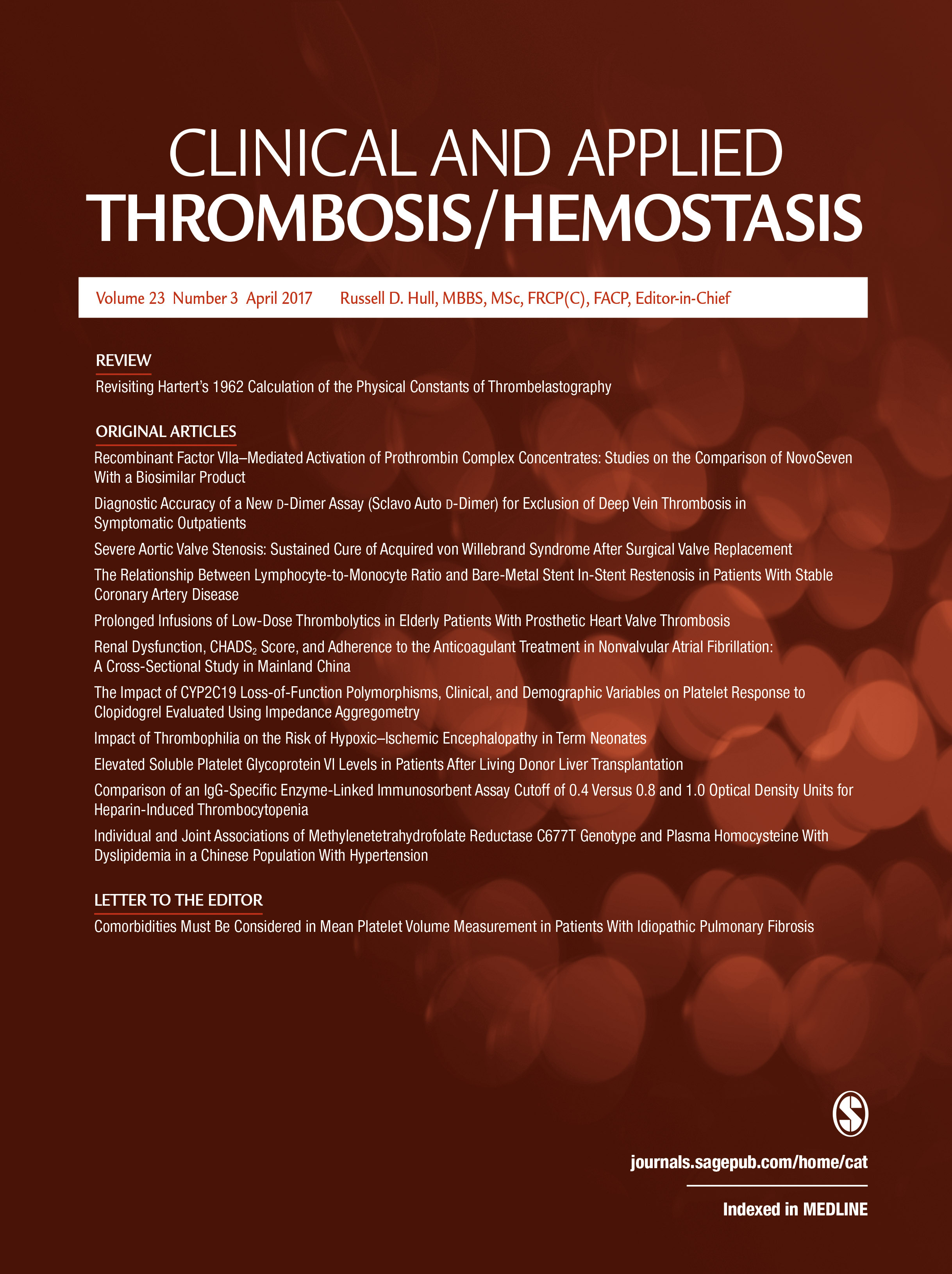 Clinical and Applied Thrombosis/Hemostasis