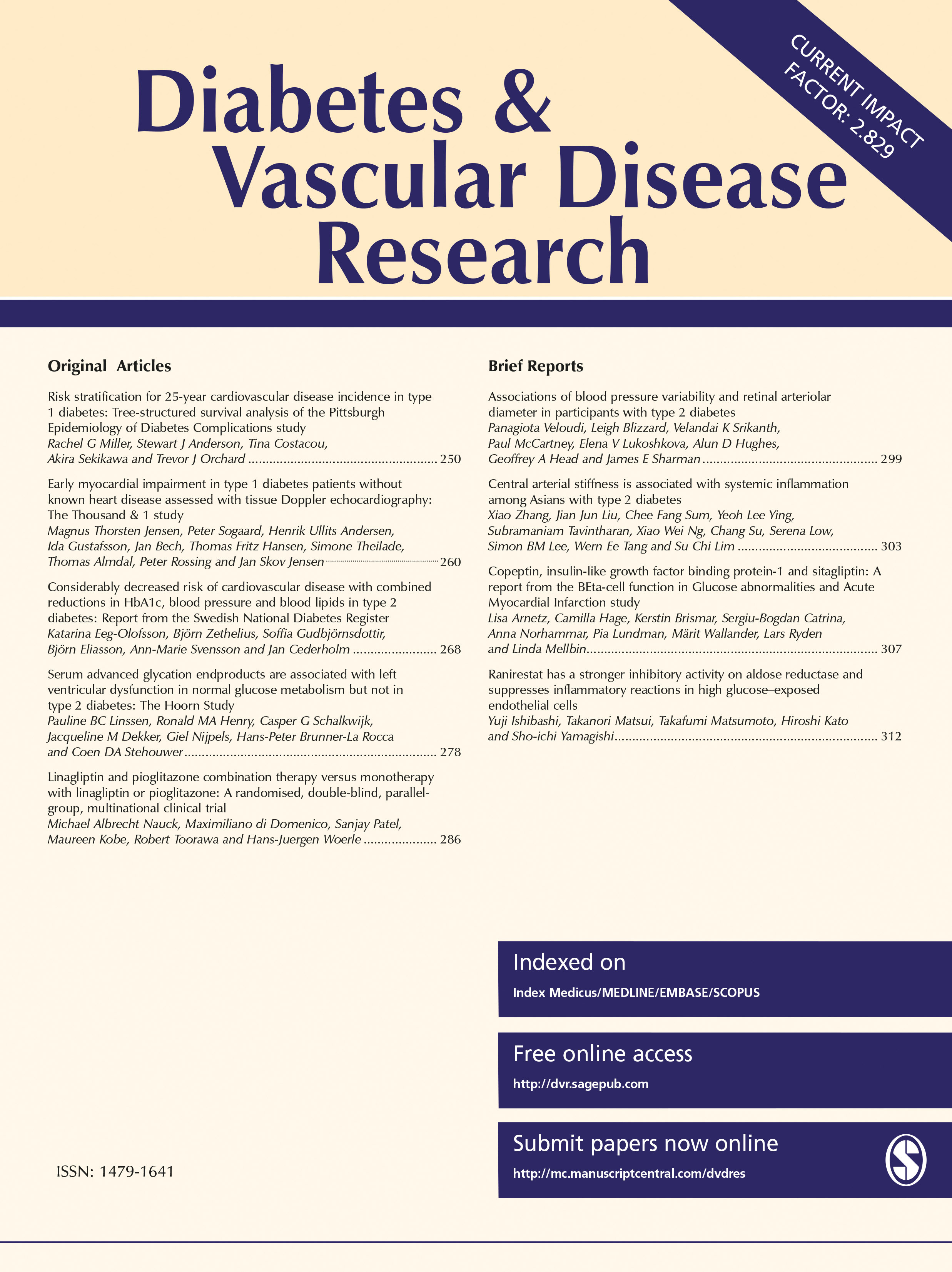 Diabetes and Vascular Disease Research 