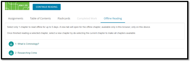 Demo image of increasing access with offline reading in Sage Vantage