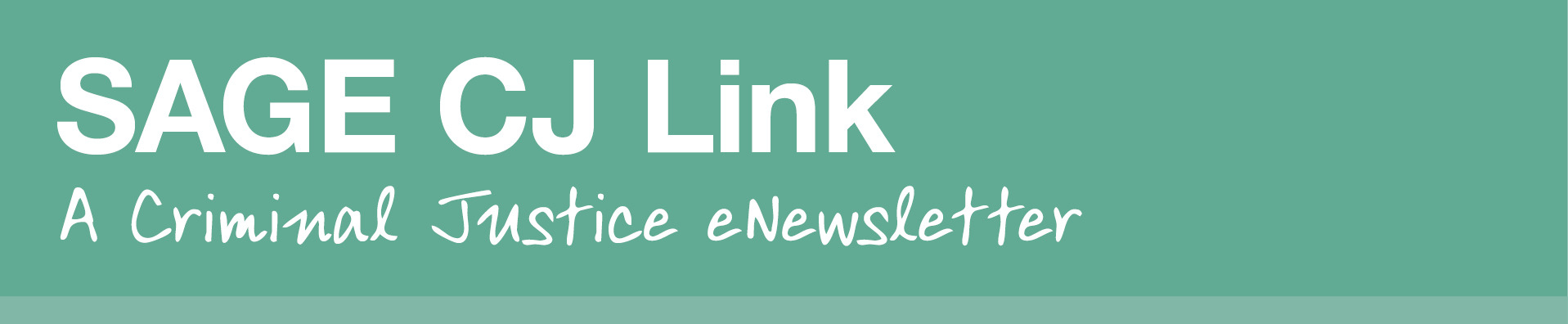 SAGE CJ Link eNewsletter Banner 